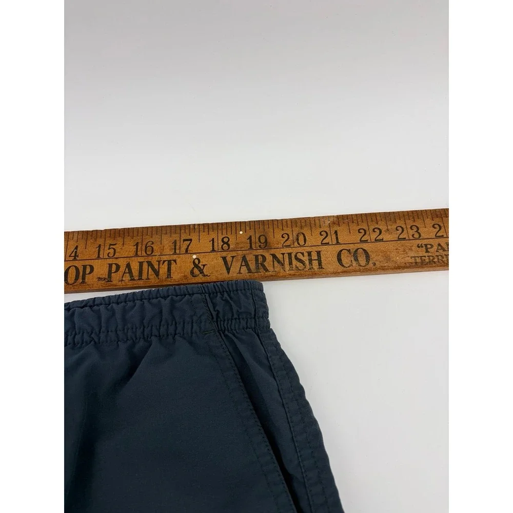 LL Bean Swim Trunks Blue/Green Mesh Lined Bathing Suit Board Short, Size XL